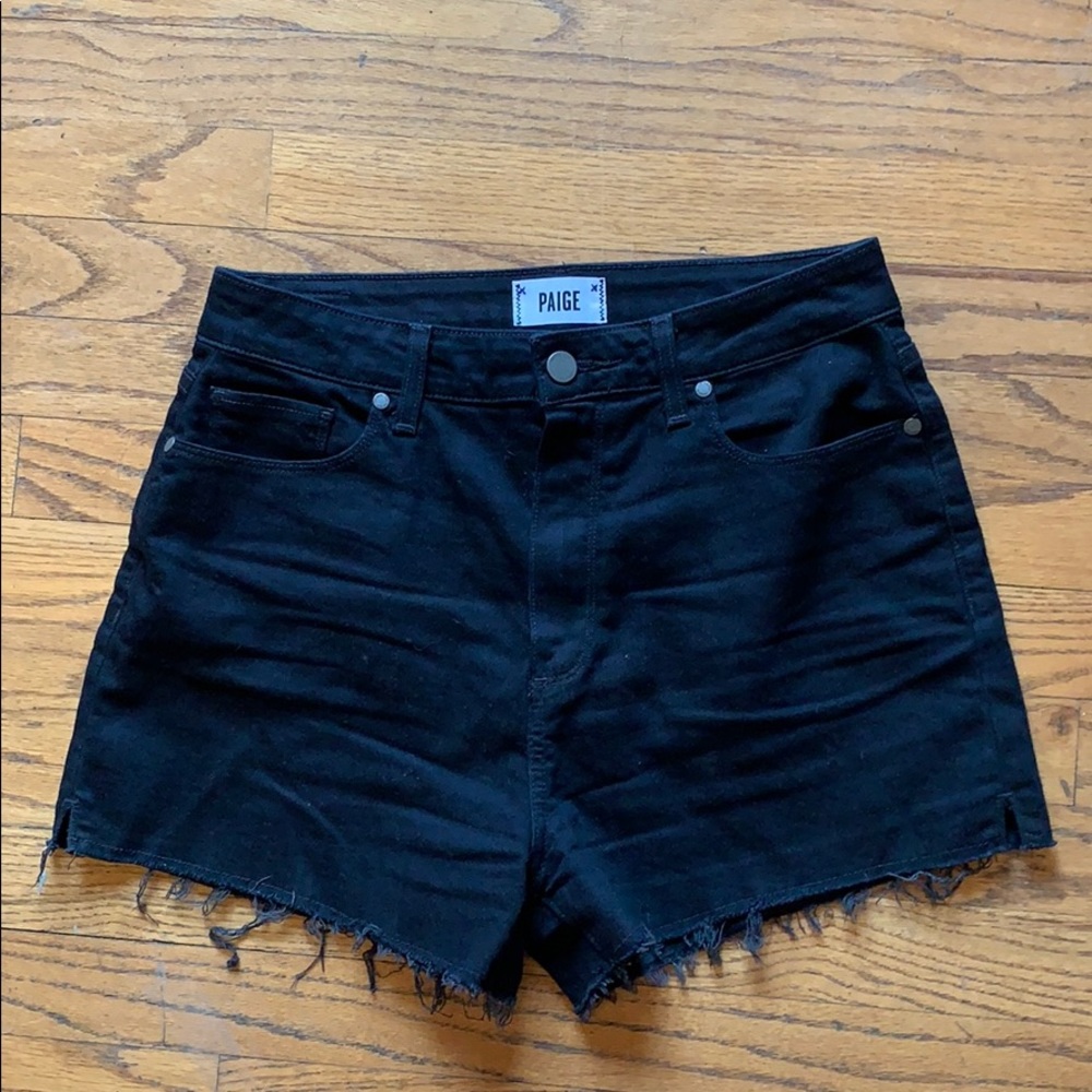 PAIGE Margot Short high waist cut off black 🖤🖤